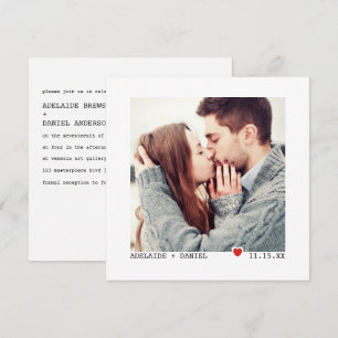 Convites Casamento Personalizado de Fotografias da Máquina