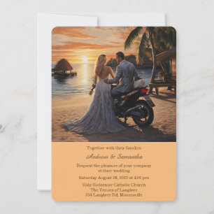 Convites Casamento Personalizado De Motocicletas