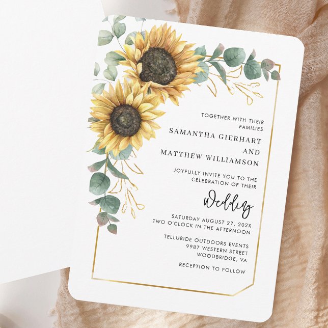 Convites Casamento Personalizado de Script Floral Moderno E (Modern Elegant Floral Script Custom Wedding Invitation)