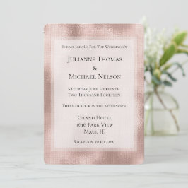 Convites Casamento personalizado Dourado Rosa Rosa Rosa Ros