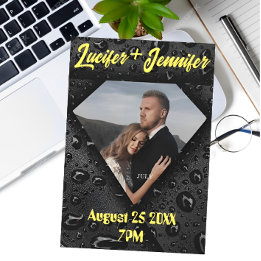 Convites Casamento Personalizado Elegante Moderno do Golden