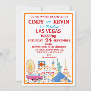 Convites Casamento Personalizado em Las Vegas