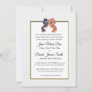 Convites Casamento Personalizado Militar Arco Patriótico