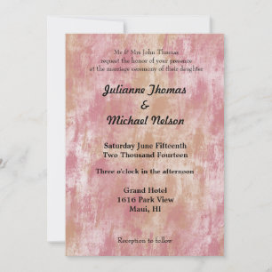 Convites Casamento Pêssego Rosa