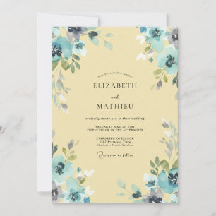 Convites Casamento Pétala Água Manteiga