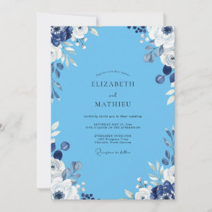 Convites Casamento Pétala Branca Azur