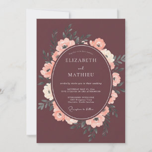 Convites Casamento Pétala Champanhe Marrom