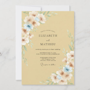 Convites Casamento Pétala de Açafrão