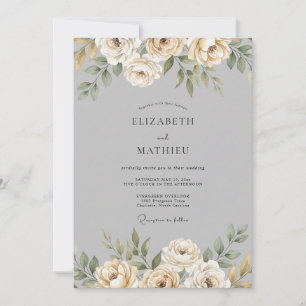Convites Casamento Pétala de Salvia Champagne