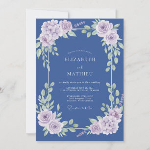 Convites Casamento Pétala Lavanda Centáurea