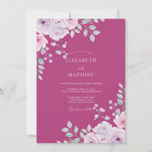 Convites Casamento Pétala Lavanda Fruta