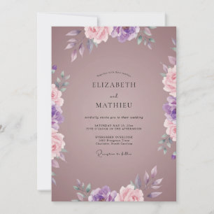 Convites Casamento Pétala Lavanda Malva