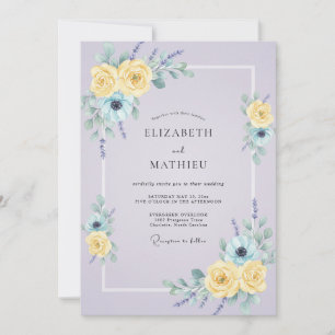 Convites Casamento Pétala Lilás Pálido