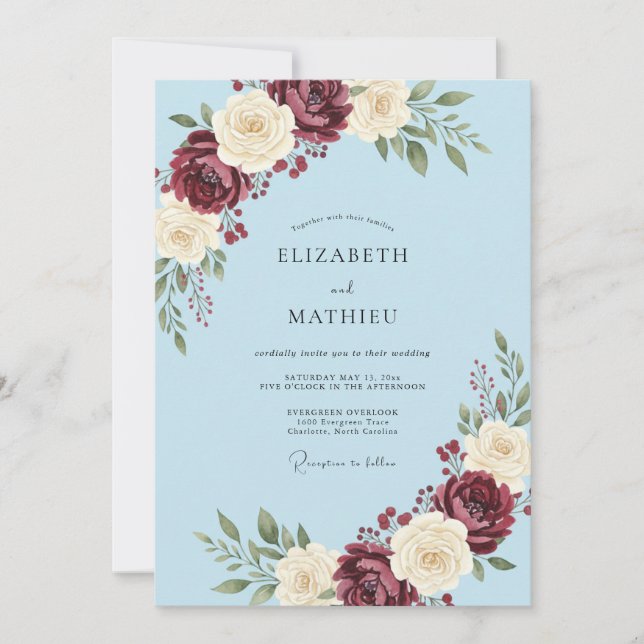 Convites Casamento Pétala Marrom Açafrão (Frente)