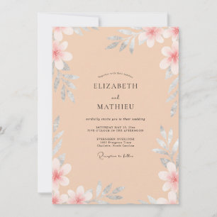 Convites Casamento Pétala Pintada Damasco