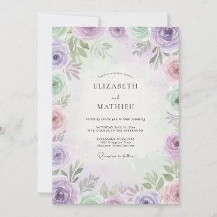 Convites Casamento Pétala Violeta Lavanda