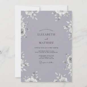 Convites Casamento Pétala Violeta Suave