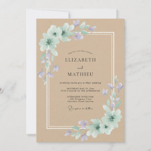 Convites Casamento Pétala Violeta Tão