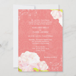 Convites Casamento Pink Coral Shades