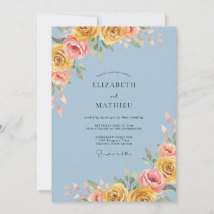 Convites Casamento Pintado Aço Dourado