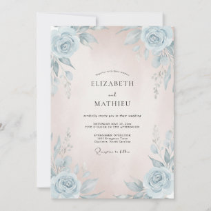 Convites Casamento Pintado com Bege Azure