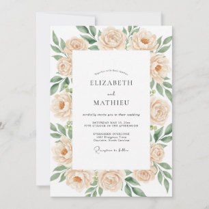 Convites Casamento Pintado com Champanhe e Pêssego