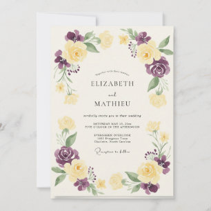 Convites Casamento Pintado de Milho Violeta