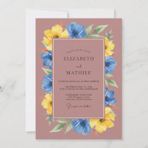 Convites Casamento Pintado de Mostarda Malva