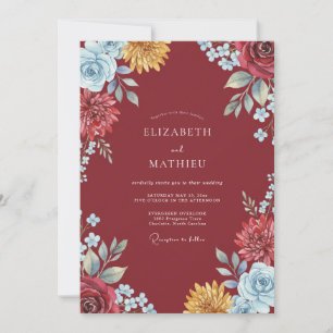Convites Casamento Pintado em Dourado e Marrom