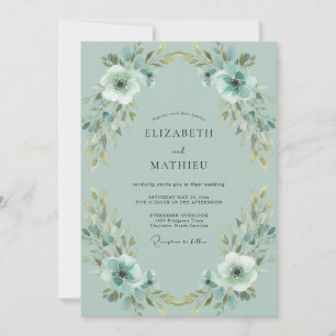 Convites Casamento Pintado em Marfim Espuma do Mar