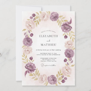 Convites Casamento Pintado Lavanda Malva