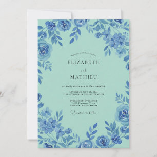 Convites Casamento Pintado Vinha Aqua