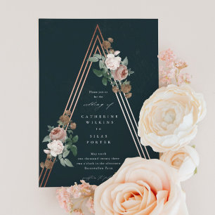Convites Casamento Pirâmide Floral Boho