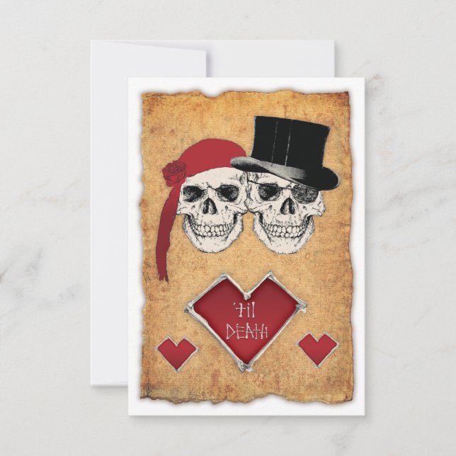 Convites casamento pirata (Frente)