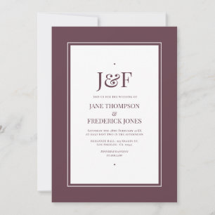 Convites Casamento Plum Midnight