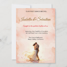 Convites Casamento Poético Romântico – Nosso Primeiro Dança