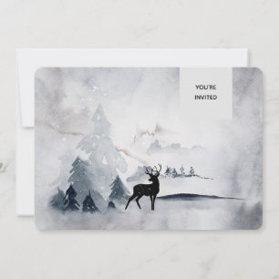 Convites Casamento por Aquarela de Cinzas Russas de Reindee