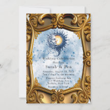 Casamento por Deco de Lua Azul Celestial Amarelo
