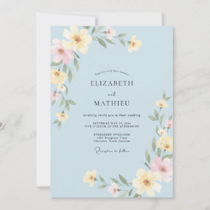 Convites Casamento Powder Butter Bloom