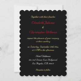 Convites Casamento Prata Dourado Preto Elegante Personaliza