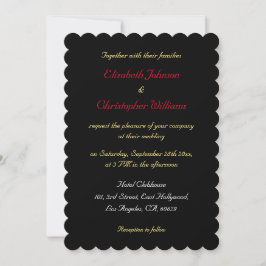 Convites Casamento Prata Dourado Preto Elegante Personaliza