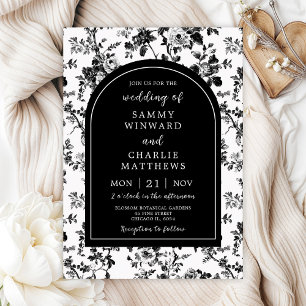 Convites Casamento Preto Antigo Chinoiserie