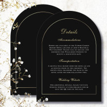 Casamento Preto Branco Dourado Script Detalhe Eleg