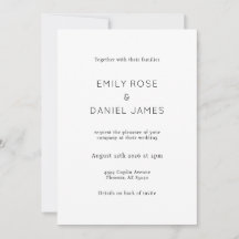 Casamento Preto e Branco Minimalista Tudo em Um 