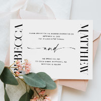 Casamento Preto e Branco Moderno e Elegante | Foto