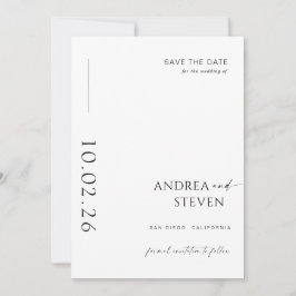 Convites Casamento Preto e Branco Salvar a Foto da Data