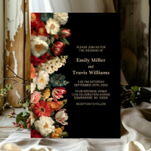 Casamento Preto Floral Vibrante e Temperamental