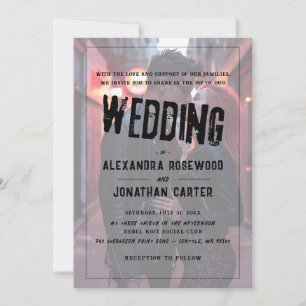 Convites Casamento Punk