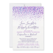 Casamento púrpura renovação 1 ano feliz depois