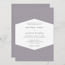 Casamento Púrpura Suave De Pontos Delicados